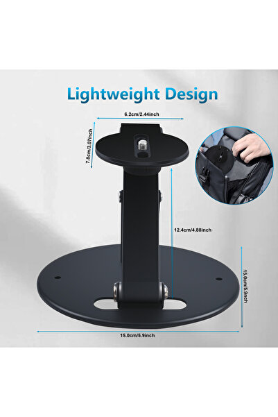 Choice Black Holder Projector Stand Table Foldable Desktop Mount Ceiling 180 Degree Adjustment Universal 1/