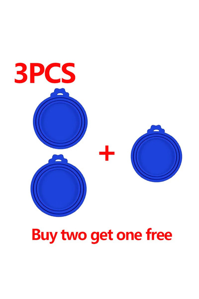 Choice أزرق داكن، 3 قطع، 5 قطع، غطاء سيليكون لحفظ الطعام الطازج للحيوانات الأ...