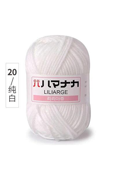 Choice 20 غزل صوف محبوك ناعم من القطن الحليبي للأطفال، غزل سميك من الألياف ال...