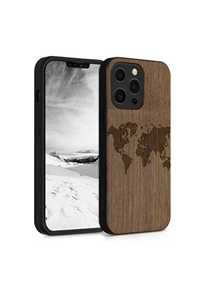 KWmobile Carcasă pentru iPhone 13 Pro, Lemn, Maro, 55967.02