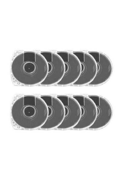 Choice حافظة أقراص DVD CD زرقاء فاتحة، 10 قطع، 7 مم، غلاف بديل شفاف مزدوج UMD...