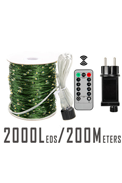 Choice سلسلة أضواء LED متعددة الألوان بطول 200 متر و2000 مصباح LED بطول 10 أم...