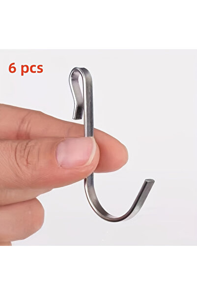 Choice 6 قطع - خطافات تثبيت سريعة التركيب للأرفف السلكية والأرفف وشبكات الأحواض - خطافات J متعددة الاستخدامات