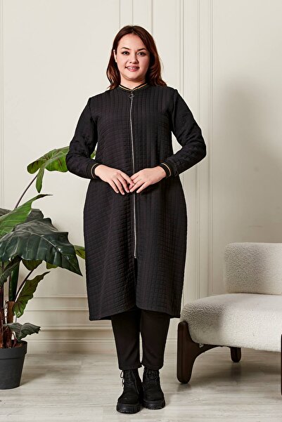 Ferace Women's Plus Size Zippered Quilted Cap