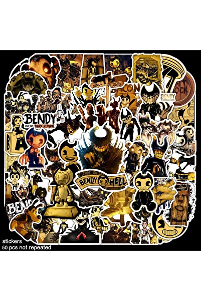 Choice 50 قطعة من ملصقات Bendy Graffiti وزجاجات المياه والكمبيوتر المحمول وال...