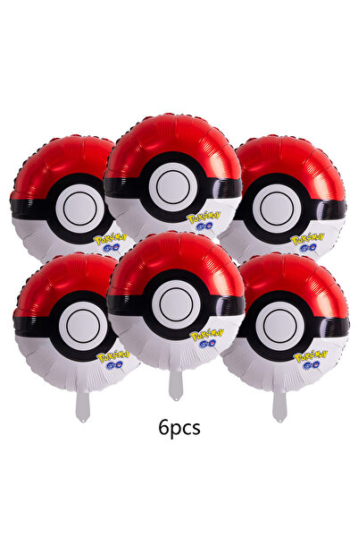 Miniso مستلزمات حفلات بوكيمون هالو كيتي، 6 قطع مقاس 18 بوصة، بالونات ألومنيوم...