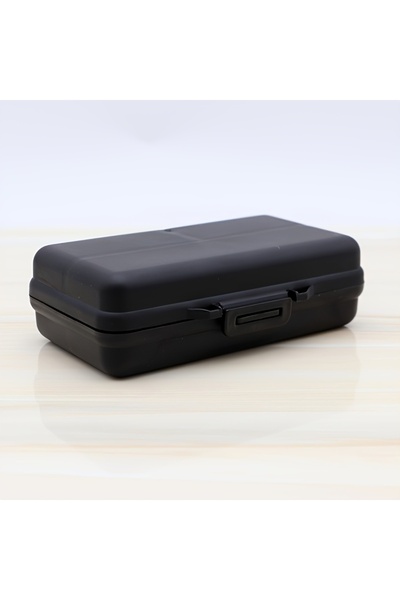 Choice black Portable Foldable USB Flash Drive Organizer Box with Lid-Lightweight PP Material,Multi-Compart