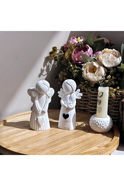 Choice 2pcs Angel Silicone Moulds Resin Moulds Handmade Angel Silicone Moulds with Heart Designs - Angel...