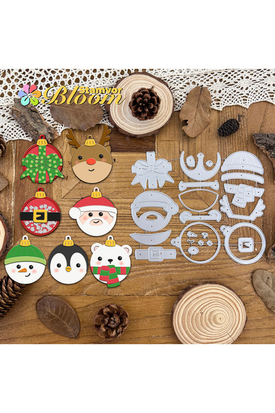 Choice قوالب قطع معدنية أصلية جميلة على شكل طبقات عيد الميلاد سانتا كلوز الرن...