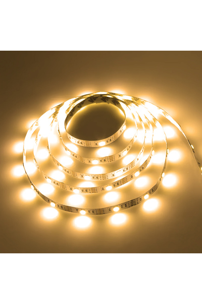 Choice شريط إضاءة LED أبيض دافئ بطول متر واحد، تيار مستمر 5 فولت، مزود بمنفذ ...