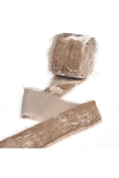 Choice 3 yards 04 4cm 3yards Handmade Frayed Velvet Ribbon Edged Flannel Wrinkle Ripped Wedding Party Flowe