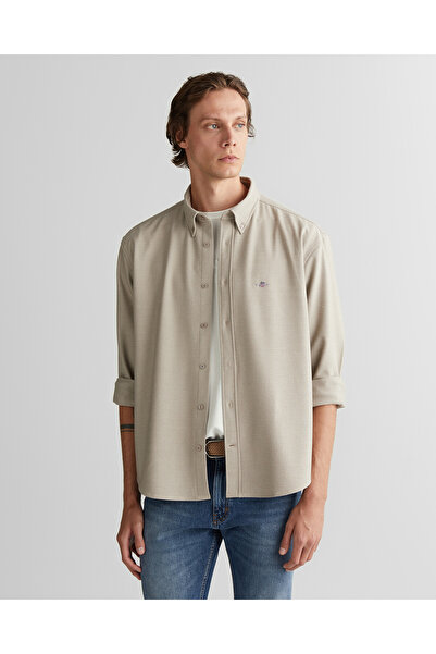 Gant Textured, woven label shirt