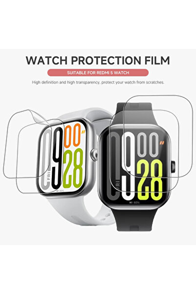 Choice لساعة ريدمي واتش 5 لايت، 5 قطع من غشاء هيدروجيل لساعة ريدمي واتش 5 أكت...