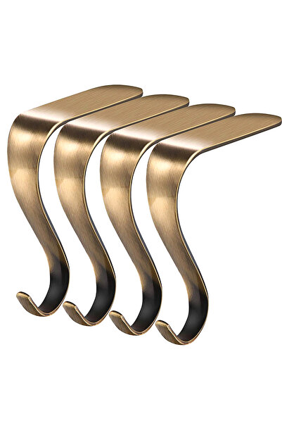 Choice برونزية 1 قطعة عيد الميلاد جوارب هوك الموقد شماعات معدنية مشابك عيد الميلاد جوارب حامل رفوف المجوهرات كلاس