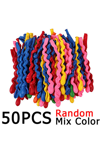 Choice مجموعة بالونات حلزونية أخرى مكونة من 50 بالونًا حلزونيًا مكونة من 25/5...