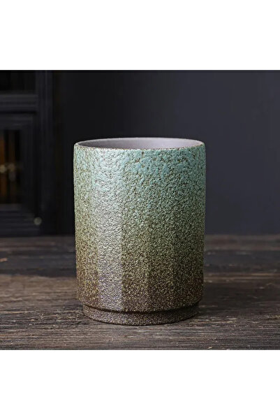 Choice كوب خزفي صيني عتيق بنقشة سكين، سعة 230 مل، مصنوع يدويًا من الفخار الحج...