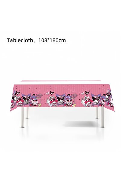 Miniso Other 1pcs tablecloth Kuromi Happy Birthday Party Favors Decorations T...