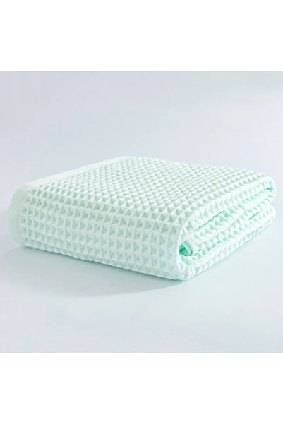 Choice مجموعة مناشف حمام قطنية 100% خضراء مقاس 34×74 سم للبالغين والأطفال، نا...