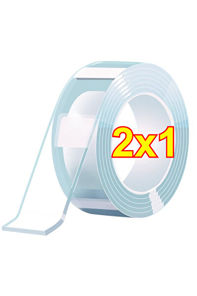 choice2 شريط لاصق قوي مزدوج الجوانب، شفاف، قابل للغسل ، مقاوم للماء، قطعة واح...