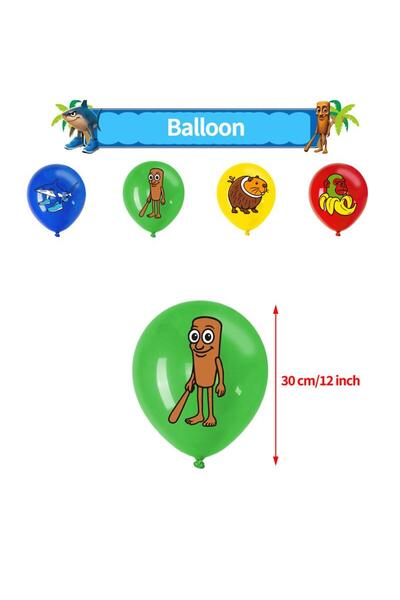Choice 16 بالونة مقاس 10 بوصات، 16 بالونة لاتكس إيطالية من Brainrot، ديكور حف...
