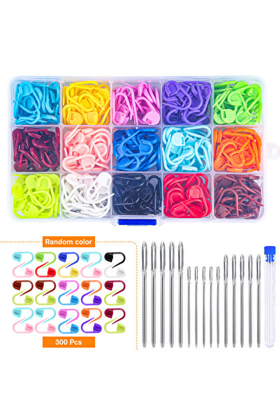 Choice مجموعة من 120/300/500 علامة غرز من IMAZY لخياطة الكروشيه مع مشبك قفل م...