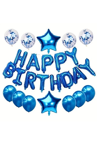 Choice Other Blue 25Pcs Happy Birthday Balloons 16Inch Letter Balloon Birthda...