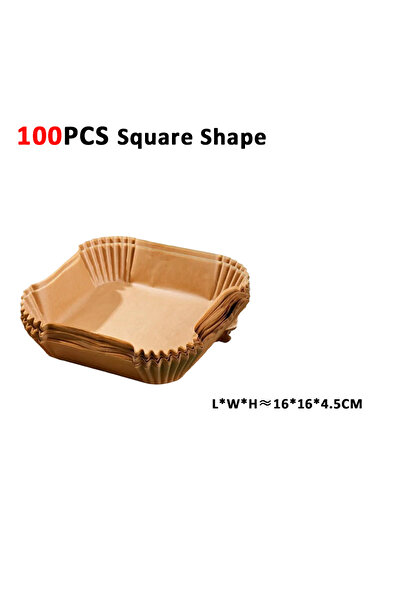 Choice 100pcs square 50/100pcs Air Fryer Paper Liners Non Stick Oil Proof & W...