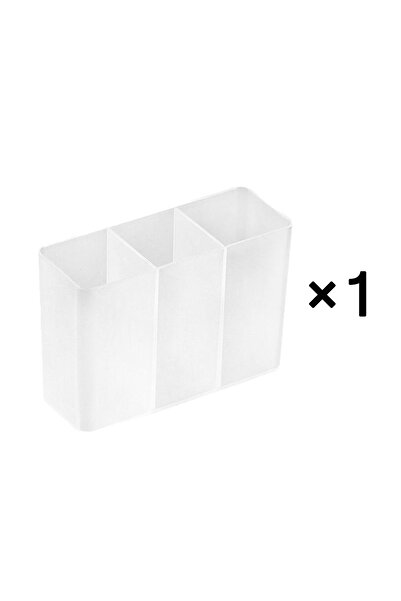 Choice 1Pcs Wall Mounted Compartment Clear 3 Squares Storage Box No Punching Required Suitable for Storing