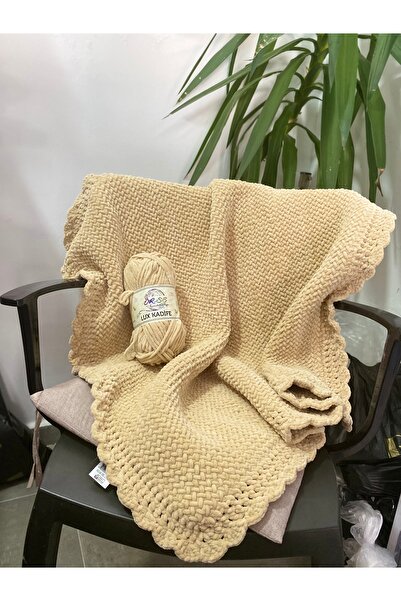 HANIMELİ TASARIM ORLON Kadife bebek battaniyesi