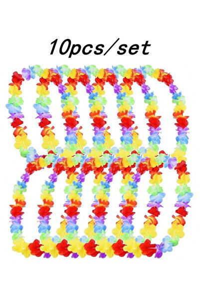 Choice 10 قطع من قلادة جارلاند هاواي ذات طابع زهور هاواي الاستوائية، هدايا حف...