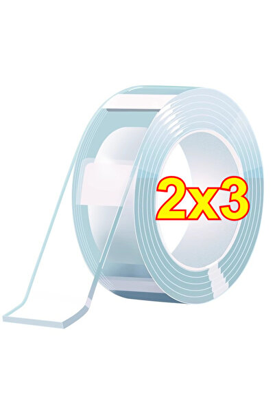 Choice1 شريط نانو متوسط ​​الحجم 2×3، شريط لاصق مزدوج الجوانب شفاف قابل لإعادة...