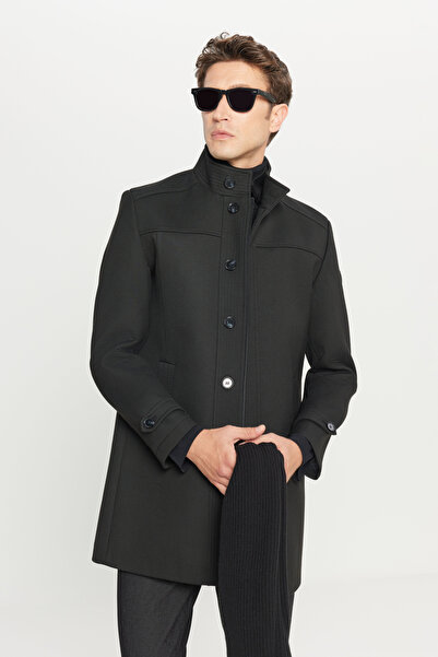 ALTINYILDIZ CLASSICS Altınyıldız ACE007261085 Siyah Erkek Yünlü Standart Fit ...