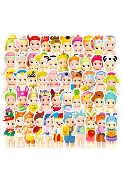 Choice ملصقات جرافيتي لطيفة متعددة الألوان من سوني أنجل، 60 قطعة، ملصقات كرتو...