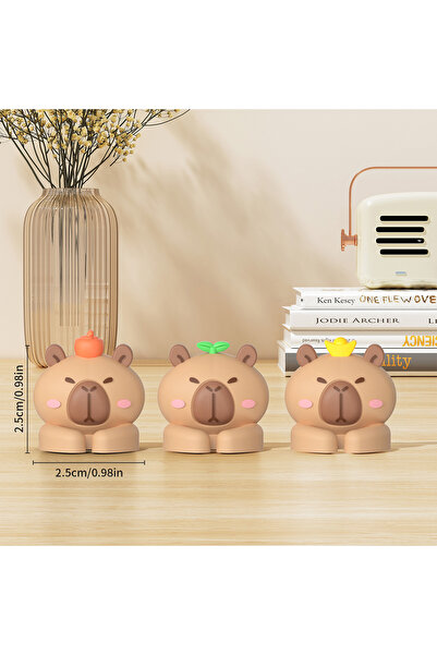 Choice Capybara Mix 3PCS WORTHBUY 2/3pcs Cute Capybara Cable Managers Desktop Self-Adhesive Cable Managemen