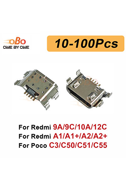 Choice1 100Pcs 10-100Pcs Charging Port Dk Plug For Redmi 9A 9C 10A 12C A1+ A2...