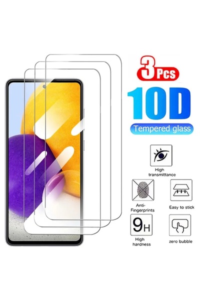 Choice6 3 قطع من الزجاج المقوى لهاتف سامسونج A54 (5G) 3 قطع من الزجاج المقوى ...