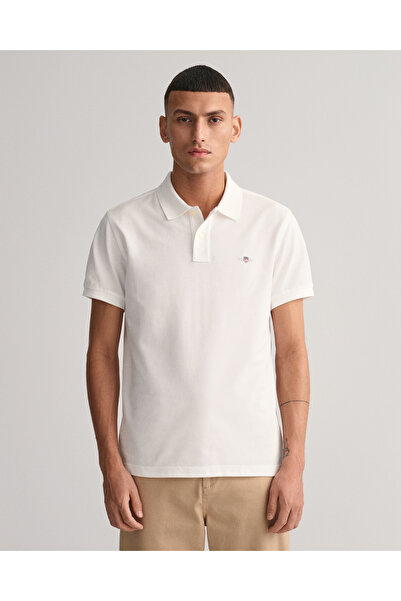 Gant Erkek Beyaz Slim Fit Polo