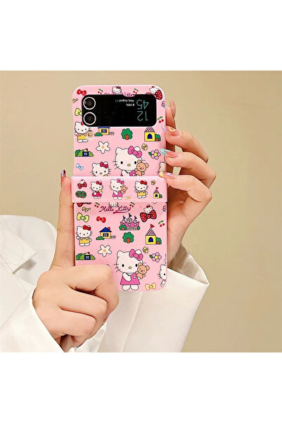 Miniso For Samsung ZFlip 5 Only Case Cute Cartoon Sanrio Hello Kitty Phone Ca...