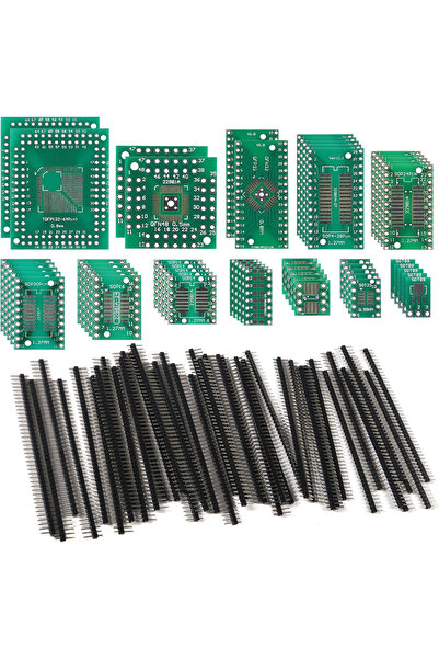 Choice 1 kit 51PCS 12 Types SMD to DIP Adapter PCB Proto Board Plate Converte...
