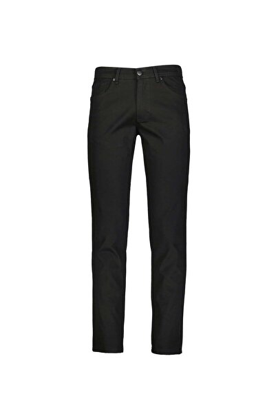 SÜVARİ Slim 5 Pocket Black Men's Trousers Pn2020500730