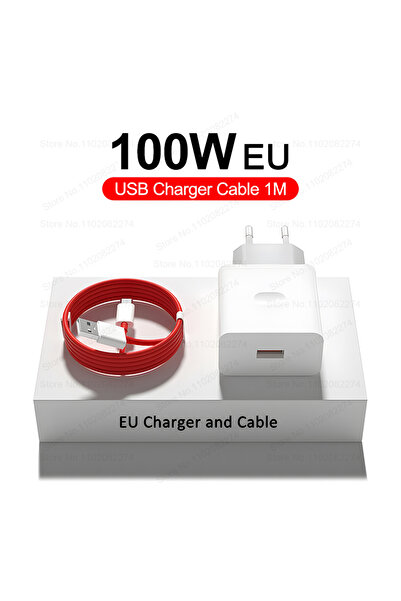 Choice شاحن وكابل الاتحاد الأوروبي الأصلي 100 واط SuperVOOC شاحن سريع لهاتف O...