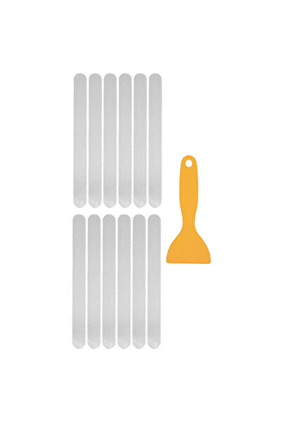 Choice مجموعة من 12 قطعة من شرائط الاستحمام الشفافة المضادة للانزلاق وملصقات ...