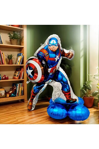 Choice As Picture style-1 92x107cm 3D Combination Marvel Iron Man Captain America Aluminum Balloon Cartoon