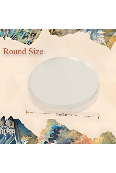 Choice لوحة جل دائرية لصنع الطلاء، مقاس A4 وA5، مع قوالب استنسل مزدوجة الاستخ...