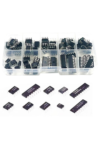 Choice 10 أنواع 85 قطعة من مواصفات IC NE555 LM324 مجموعة شرائح الدائرة المتكا...