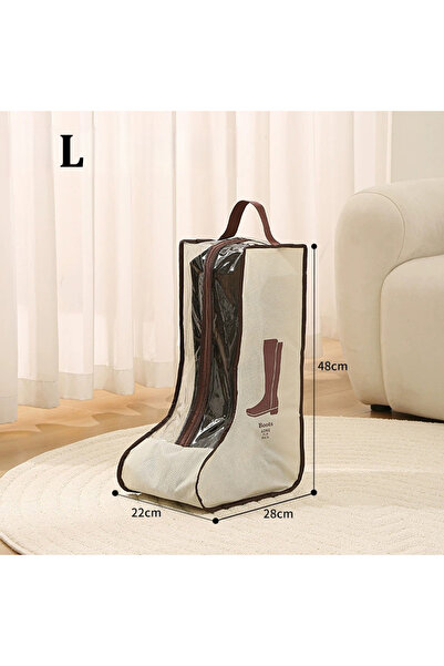 Choice حقيبة تخزين أحذية بيضاء كبيرة، حقيبة تخزين/حماية للأحذية الطويلة، حقائ...