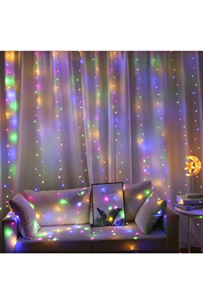 Choice ستارة LED ملونة 3x2 متر، 3x1 متر/3x2 متر/3x3 متر، مزودة بجهاز تحكم عن ...