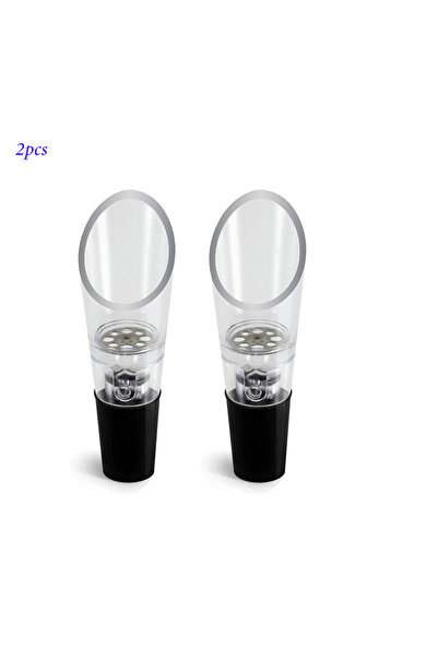 Choice 2Pcs Wine Aerator Pourer Decanter Liquor Bottles Stopper Spout Premium Crystal Wine Pourers Aireator
