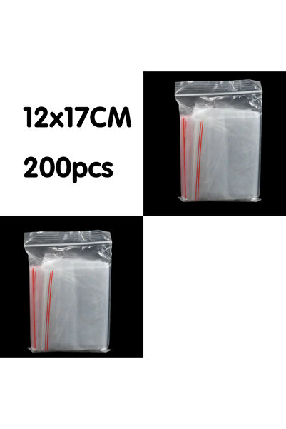 Choice 12x17CM 200pcs 100/200pcs Small Zip Lock Plastic Bag Reclosable Transparent Bag Shoe Bag Vacuum Bag