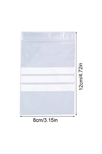 Choice1 حقيبة ختم حجرية لاصقة من البلاستيك الشفاف قابلة للكتابة عليها، مقاس 8...